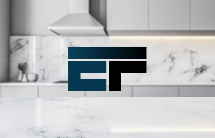 Logo EF sobre cocina